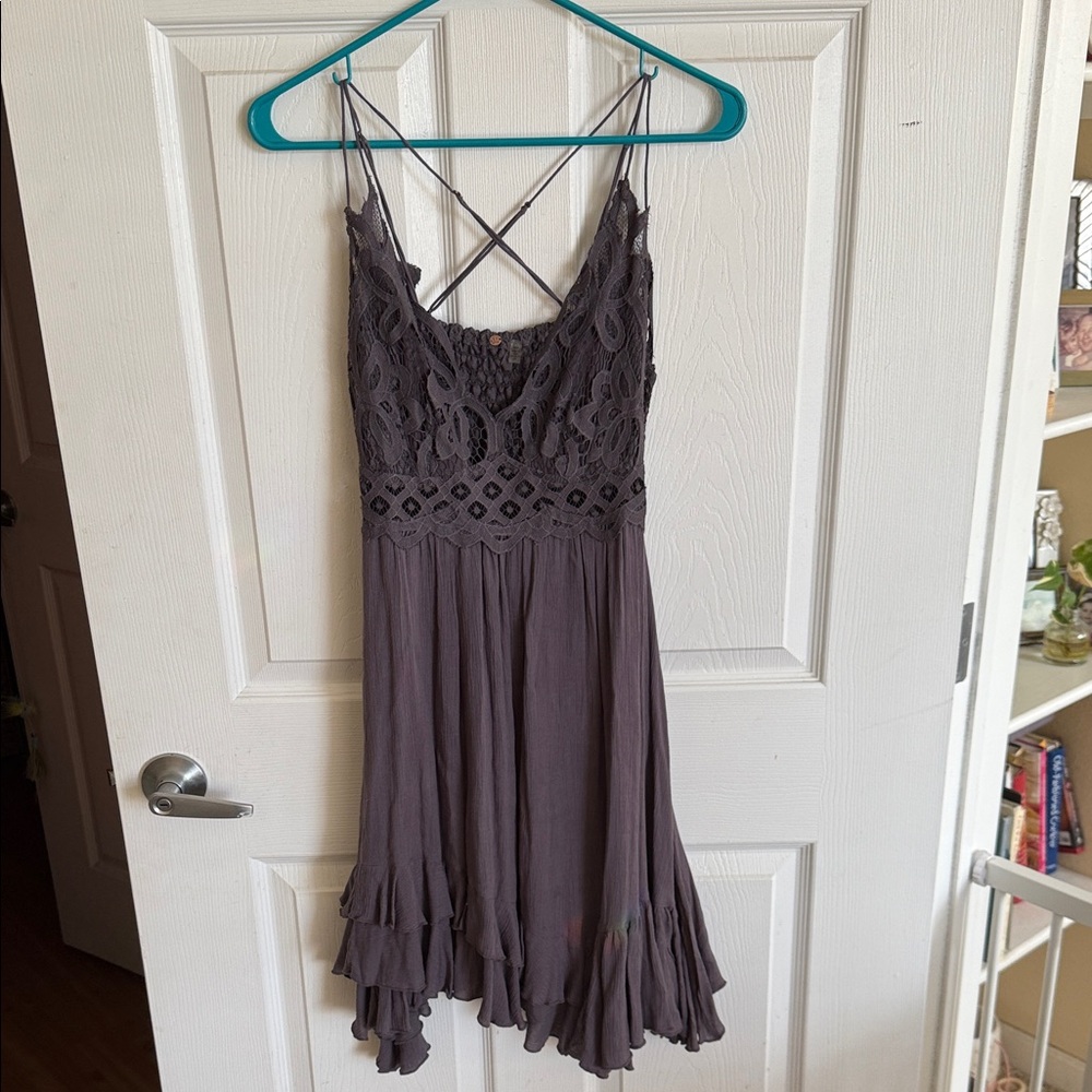 Elegant Lace Trim Dress - Free People